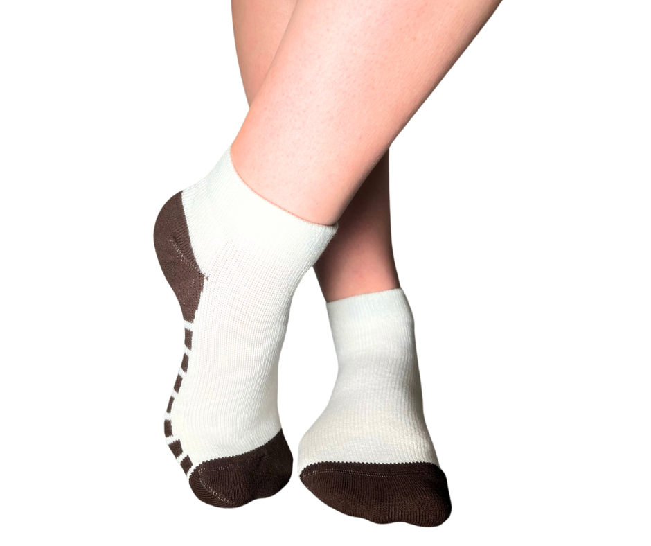YoU® Bamboo & Coffee Bean CUSHION • 20-30 mmHg Ankle Socks