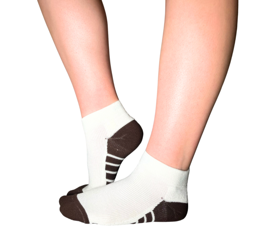 YoU® Bamboo & Coffee Bean CUSHION • 20-30 mmHg Ankle Socks