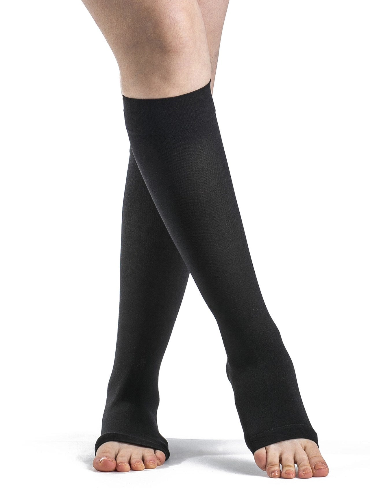 Sigvaris Opaque Open Toe Knee High - YoU Compression Wear