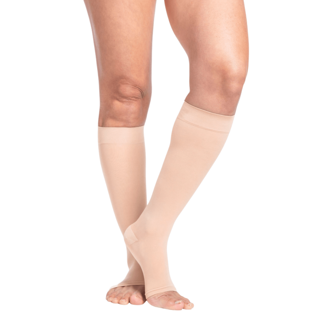 Sigvaris Sheer Open Toe Knee High - YoU Compression Wear