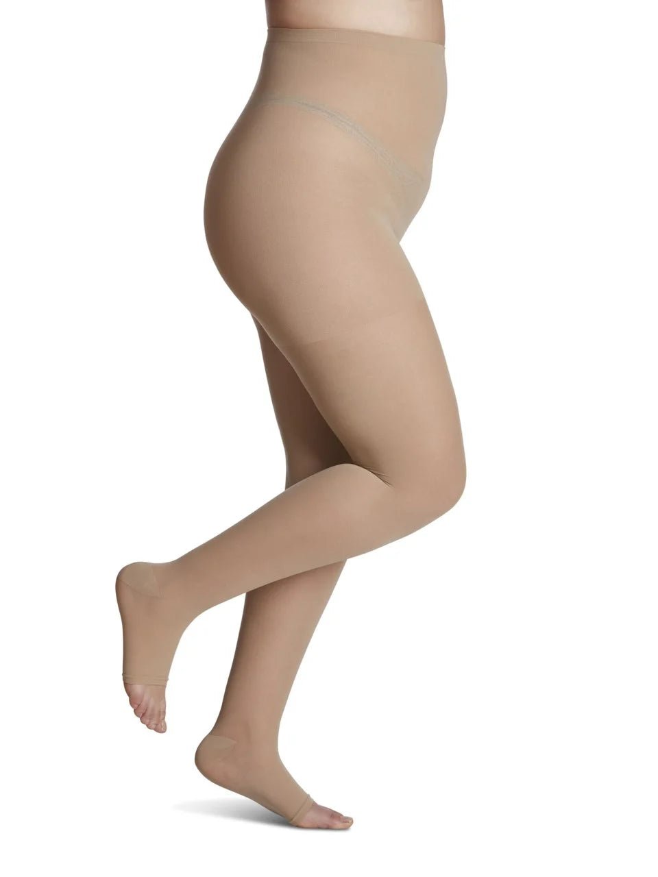 Sigvaris Sheer Open Toe Pantyhose 30 - 40 mmHg - YoU Compression Wear