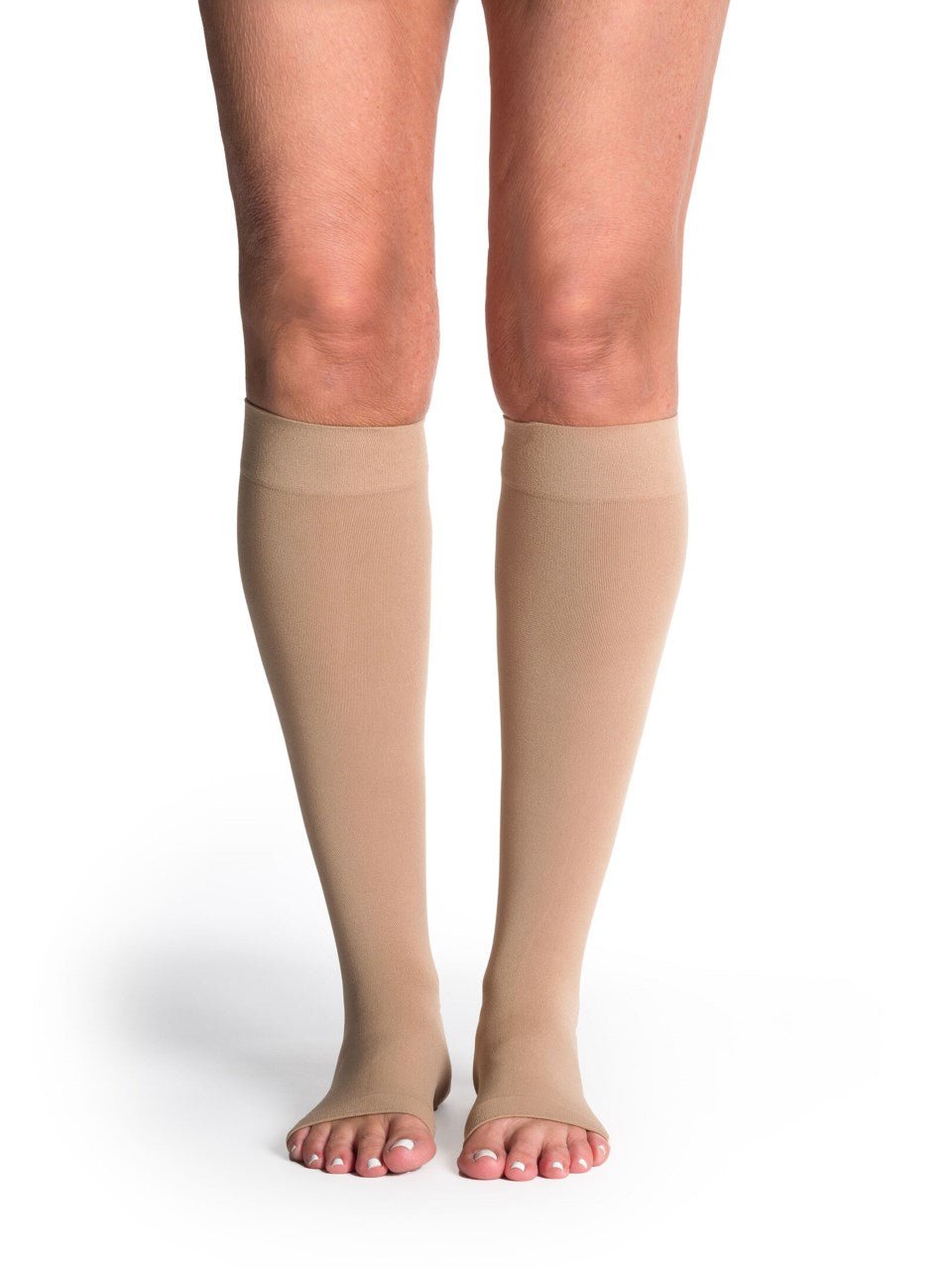Sigvaris Soft Opaque Open Toe Knee High - YoU Compression Wear