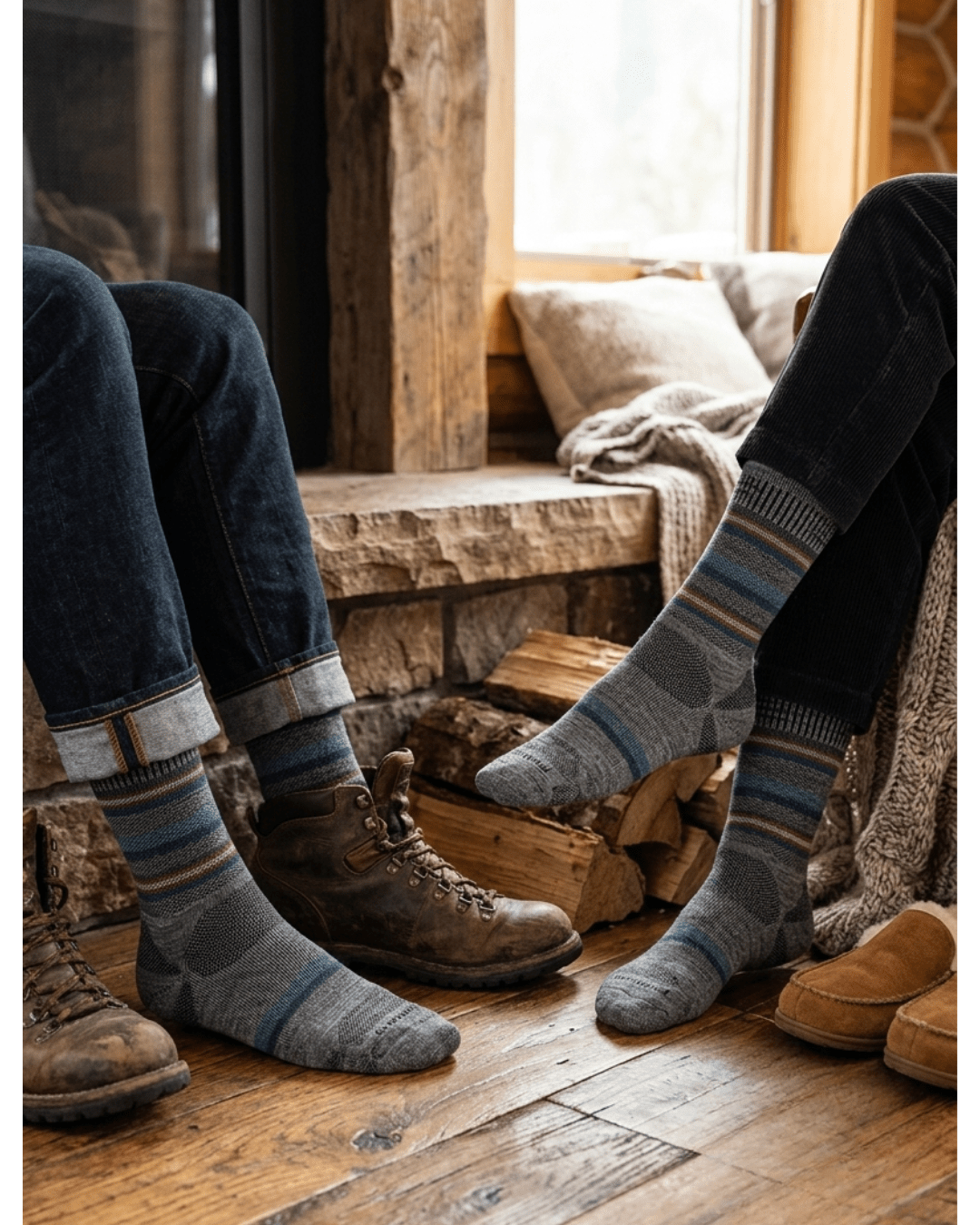Two people wearing Sockwell Men&