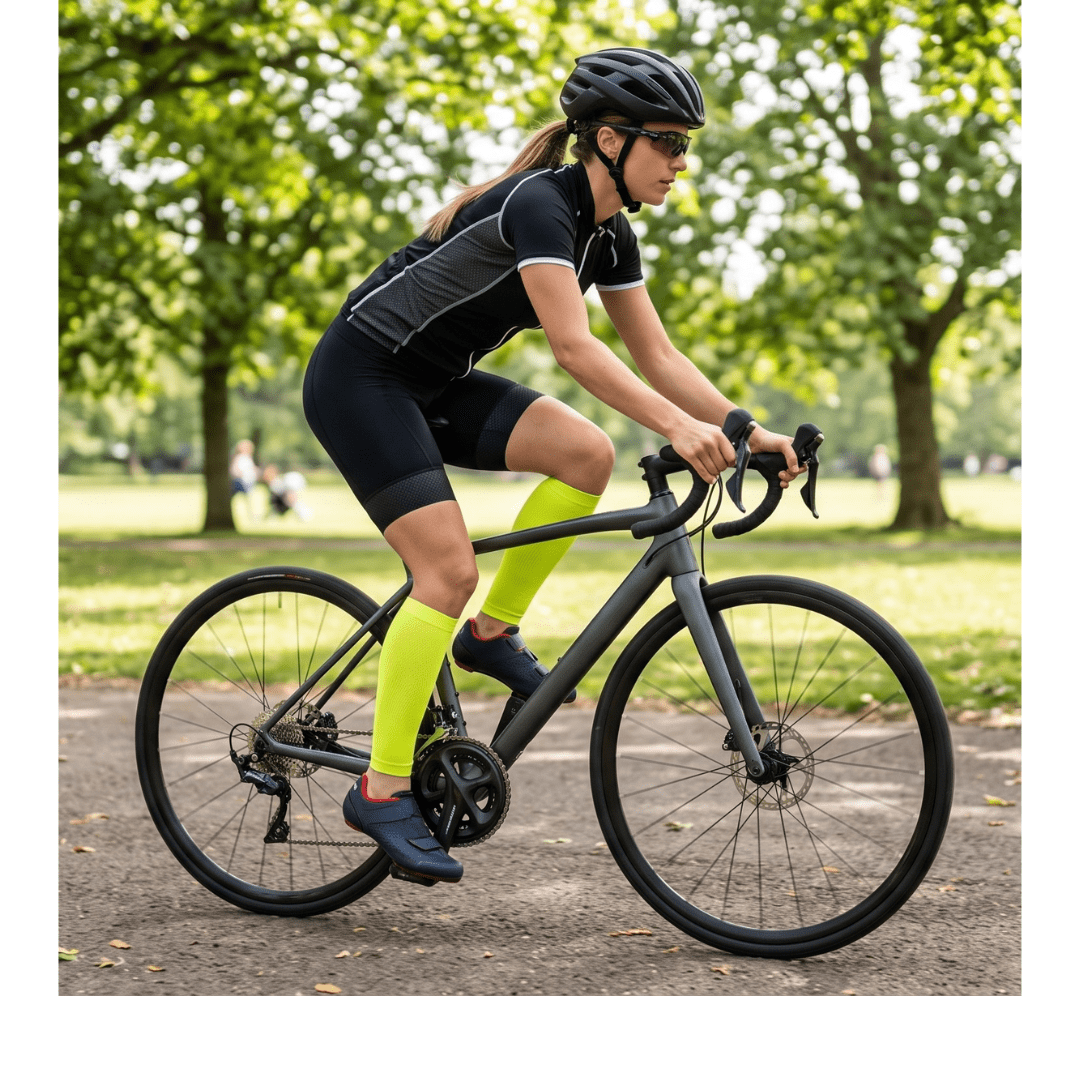 YoU Compression® Neon Yellow Compression Leg Sleeves 20-30 mmHg - YoU Compression Wear