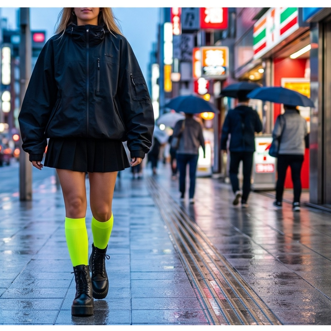 YoU Compression® Neon Yellow Knee High 20-30 mmHg Compression Socks - YoU Compression Wear