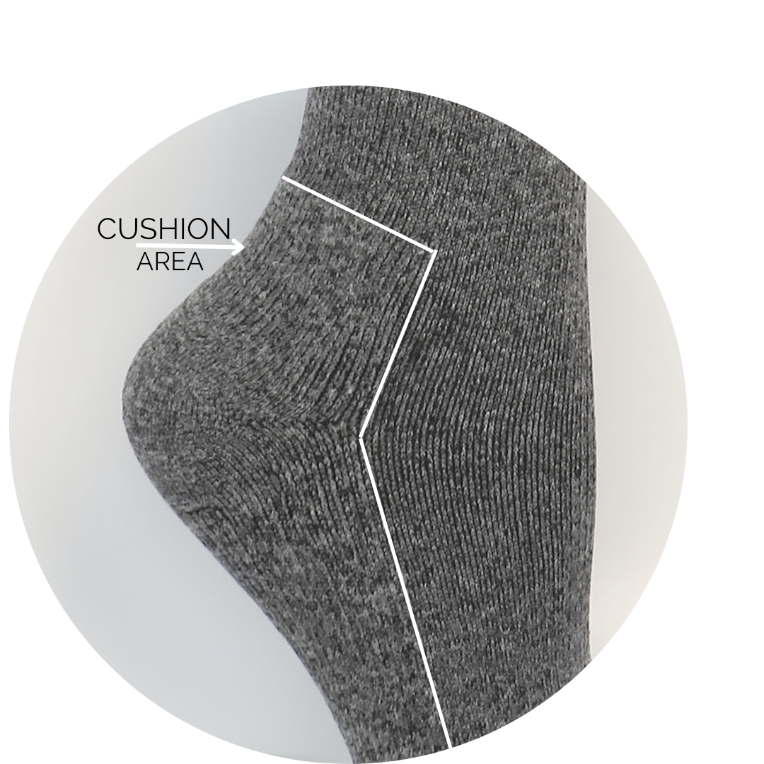 YoU Compression® Grey Marl CUSHION • 20-30 mmHg Knee High