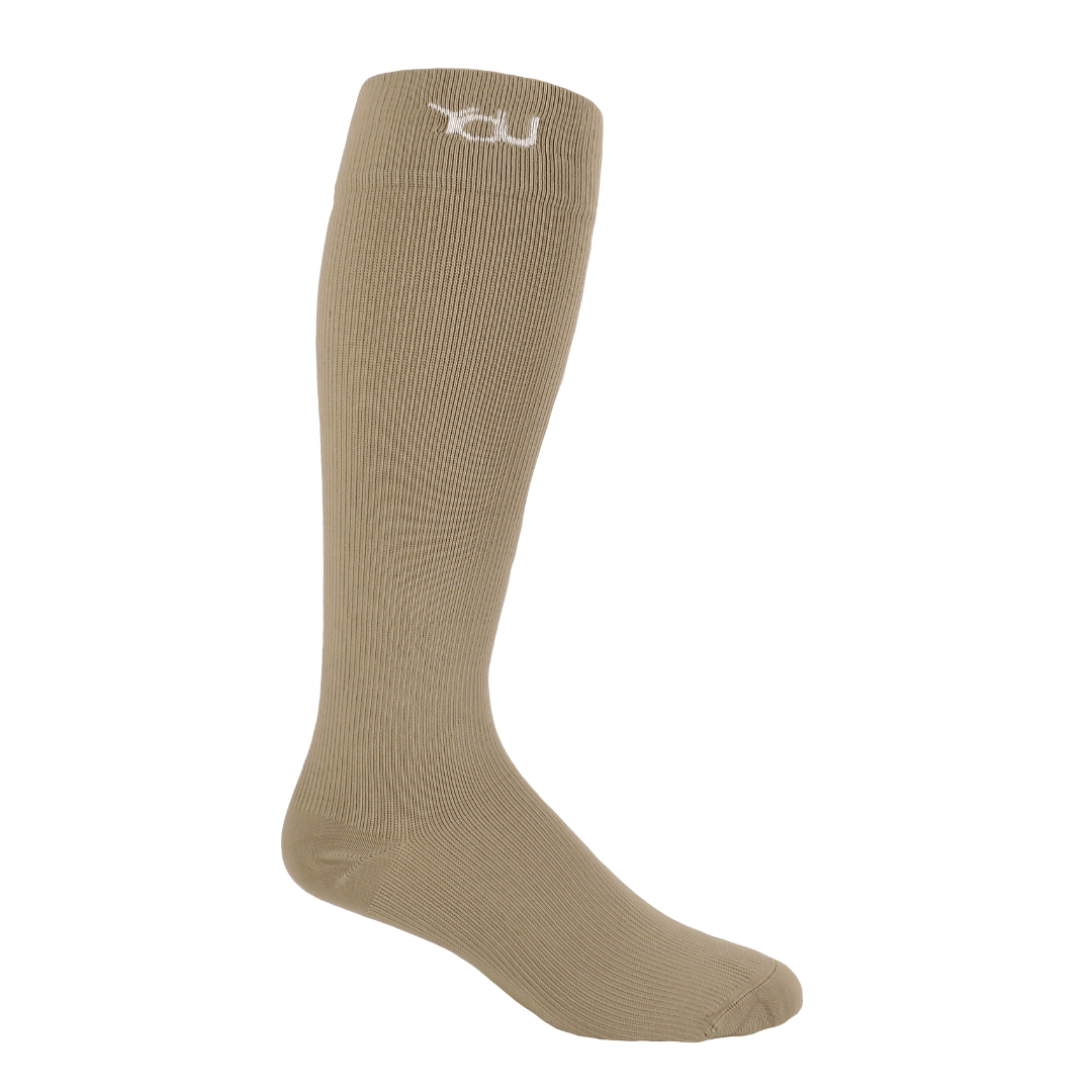 YoU Compression® Coffee Knee High •Travel & Sport 15 - 20 mmHg Compression - YoU Compression Wear