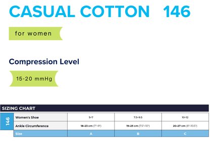 Sigvaris Casual Cotton Women&