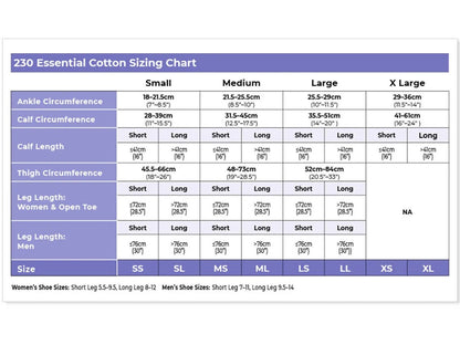 Sigvaris Cotton Knee High 20-30 and 30-40 mmHg (unisex) - YoU Compression Wear
