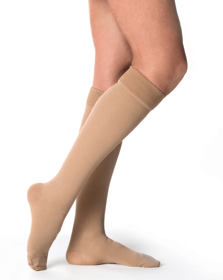 Sigvaris Cotton Knee High with Grip - Top - YoU Compression Wear