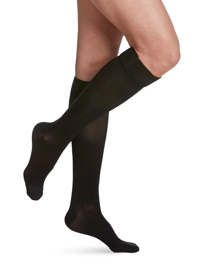 Sigvaris Opaque Knee High with Grip - Top - YoU Compression Wear