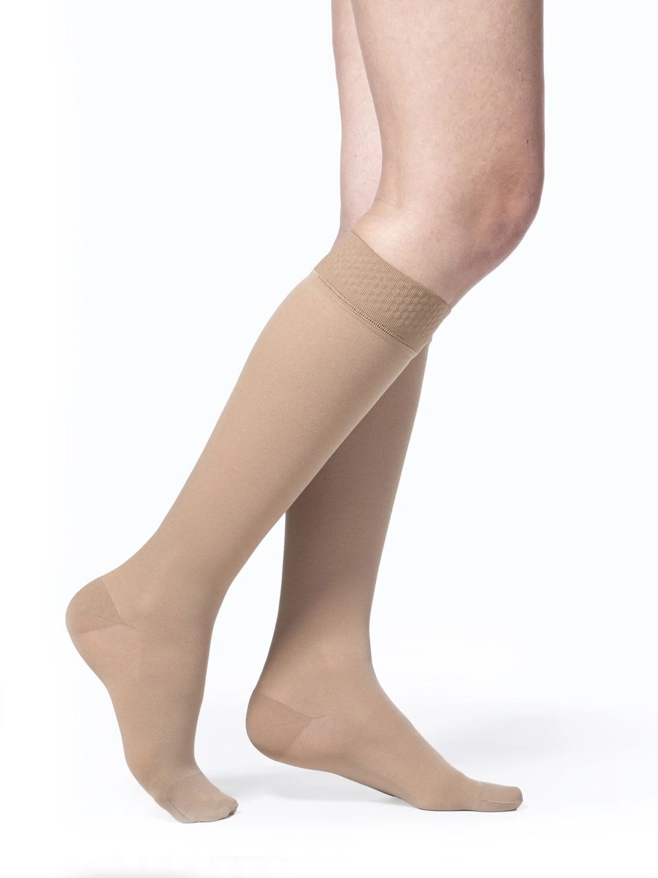 Sigvaris Opaque Knee High with Grip - Top - YoU Compression Wear
