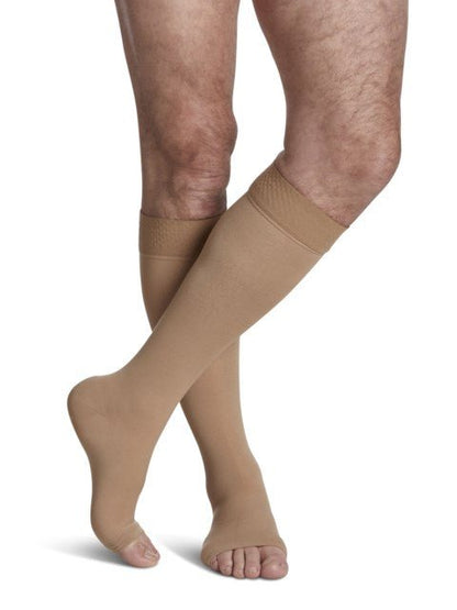 Sigvaris Opaque Open Toe Knee High - YoU Compression Wear