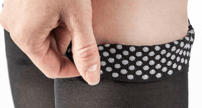 Sigvaris Soft Opaque Knee High with Grip Top - YoU Compression Wear