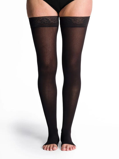 Sigvaris Soft Opaque Open Toe Thigh High 15 - 20 mmHg - YoU Compression Wear