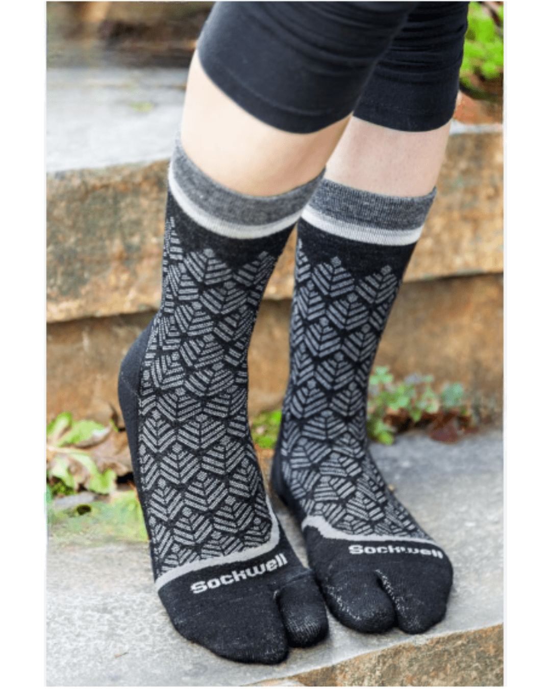 SockWell Revolution Bunion Crew Socks | Non-Compression Split Toe - YoU Compression Wear