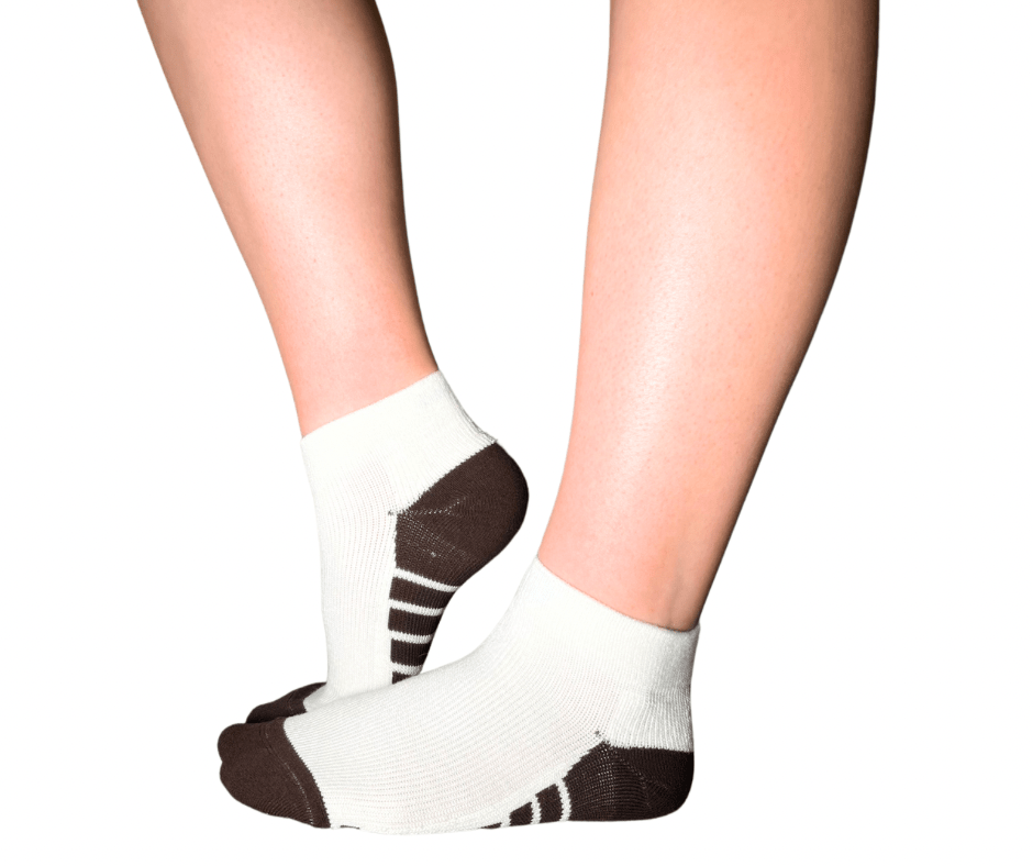 YoU® Bamboo &amp; Coffee Bean CUSHION • 20 - 30 mmHg Ankle Socks - YoU Compression Wear