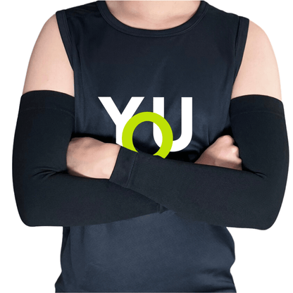 YoU® Black Arm Sleeves 8 - 15 mmHg - YoU Compression Wear