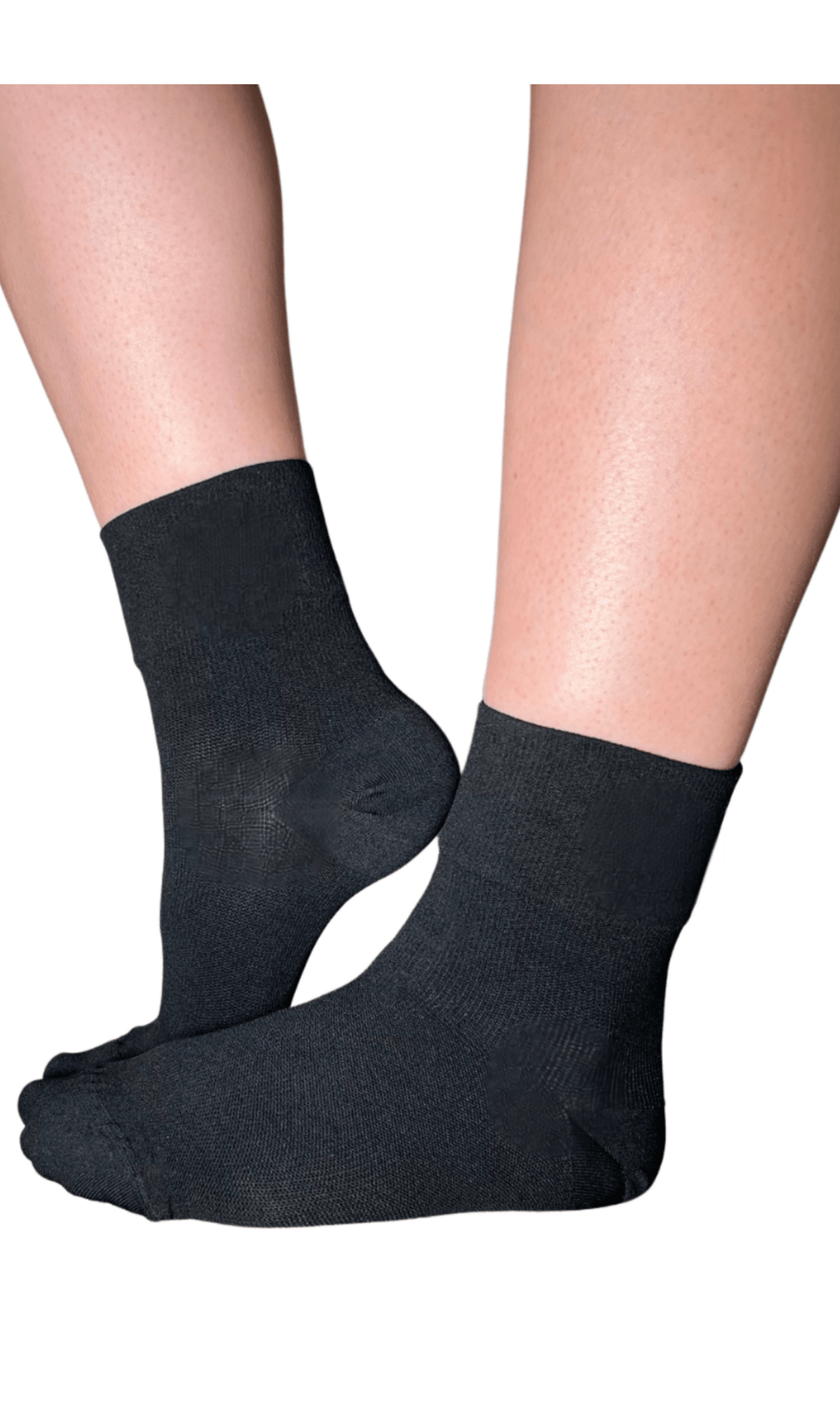 YoU Compression® Black High Ankle Socks 20-30 mmHg - YoU Compression Wear