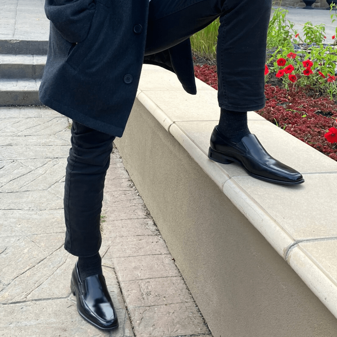 YoU Compression® CHARCOAL Alpaca WOOL Knee High 15 - 20 mmHg - YoU Compression Wear