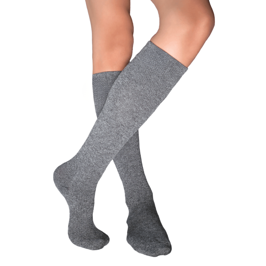 YoU Compression® Grey Marl CUSHION Knee High 30-40 mmHg Compression Socks - YoU Compression Wear