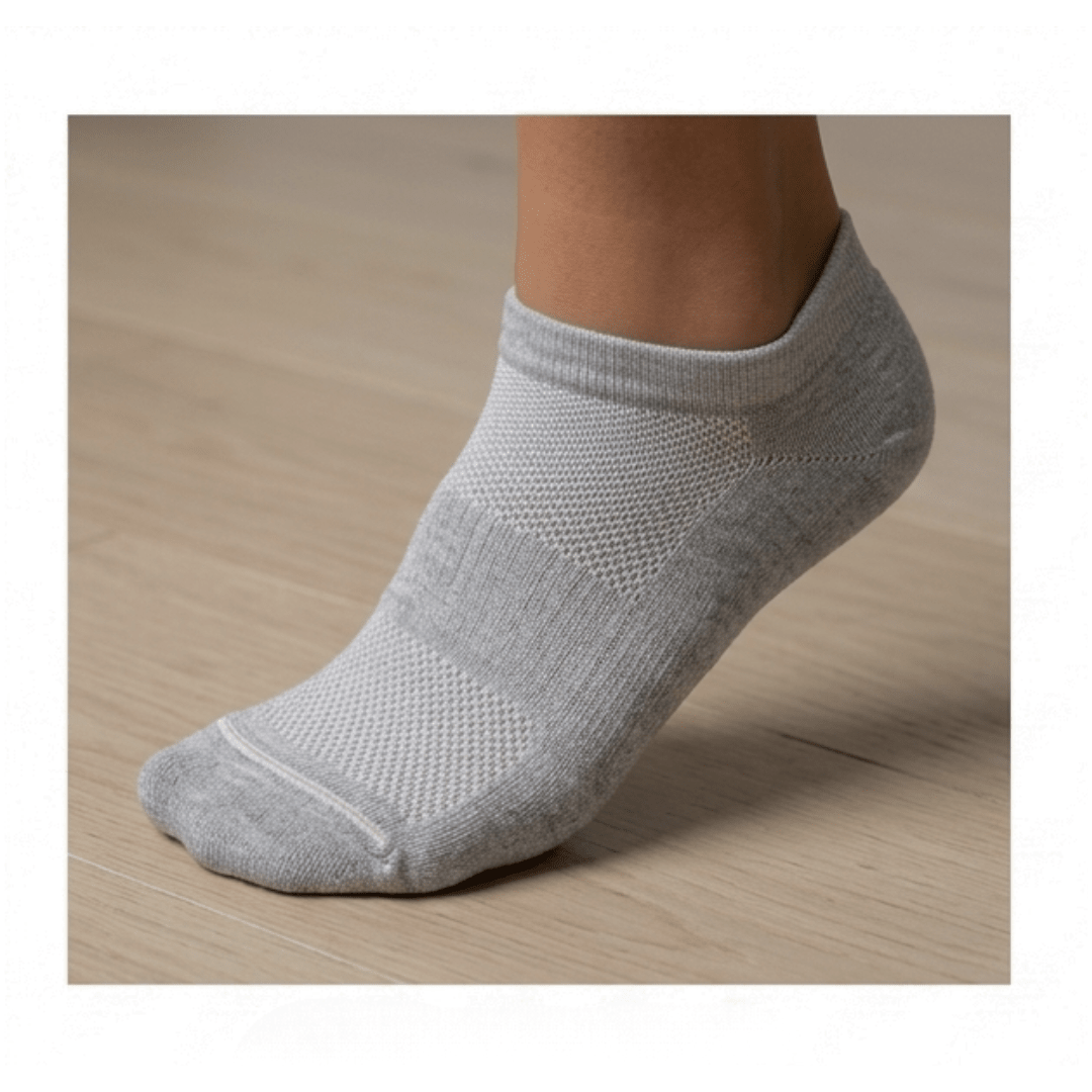 YoU Compression® Grey Sport Ankle Compression Socks 20-30 mmHg - YoU Compression Wear