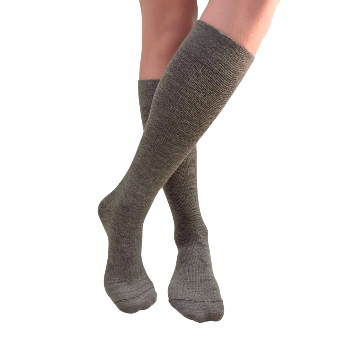 YoU Compression® MOCHA Alpaca WOOL • 15 - 20 mmHg Knee High - YoU Compression Wear