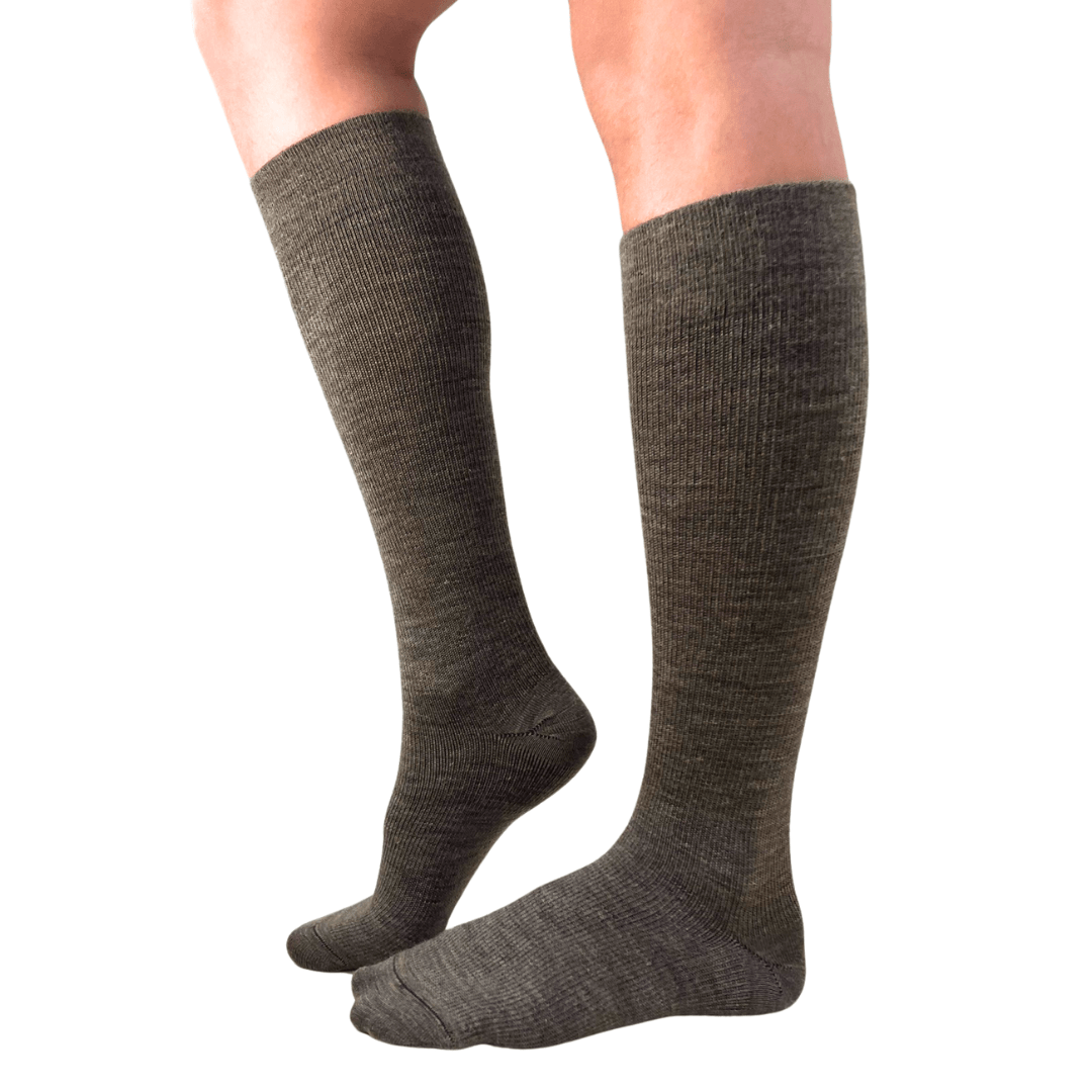 YoU Compression® MOCHA Alpaca WOOL • 15 - 20 mmHg Knee High - YoU Compression Wear
