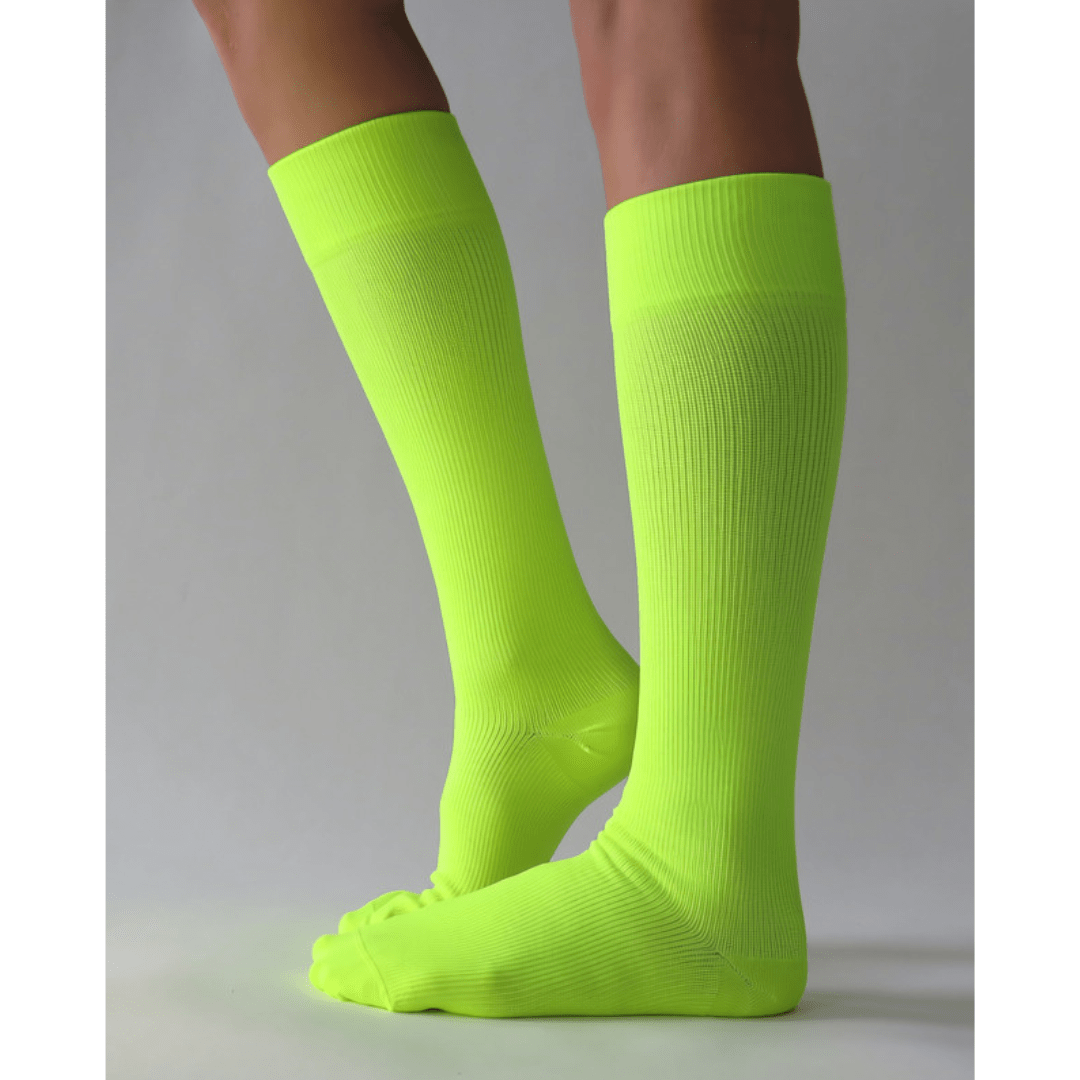 YoU Compression® Neon Yellow Knee High 20-30 mmHg Compression Socks - YoU Compression Wear
