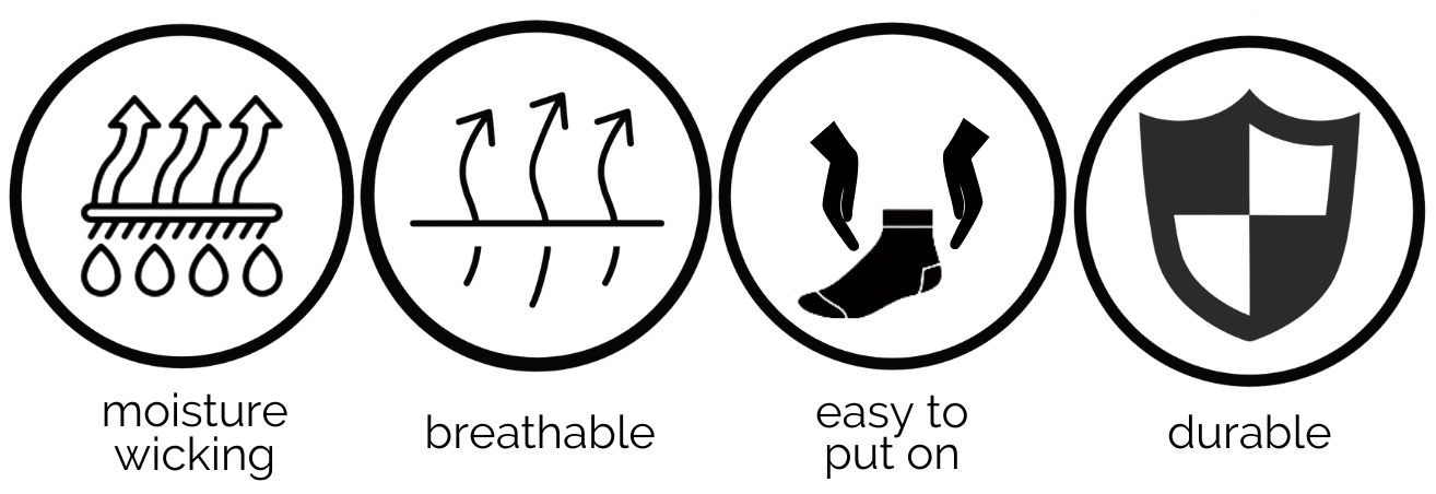 YoU Compression® White &amp; Grey Marl Ankle Socks 20-30 mmHg - YoU Compression Wear