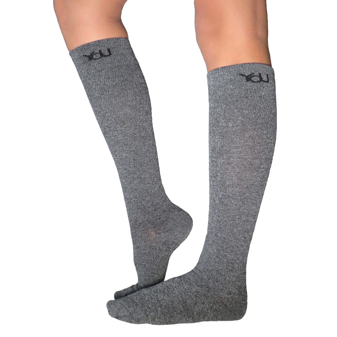 YoU Compression® Grey Marl Knee High 20-30 mmHg