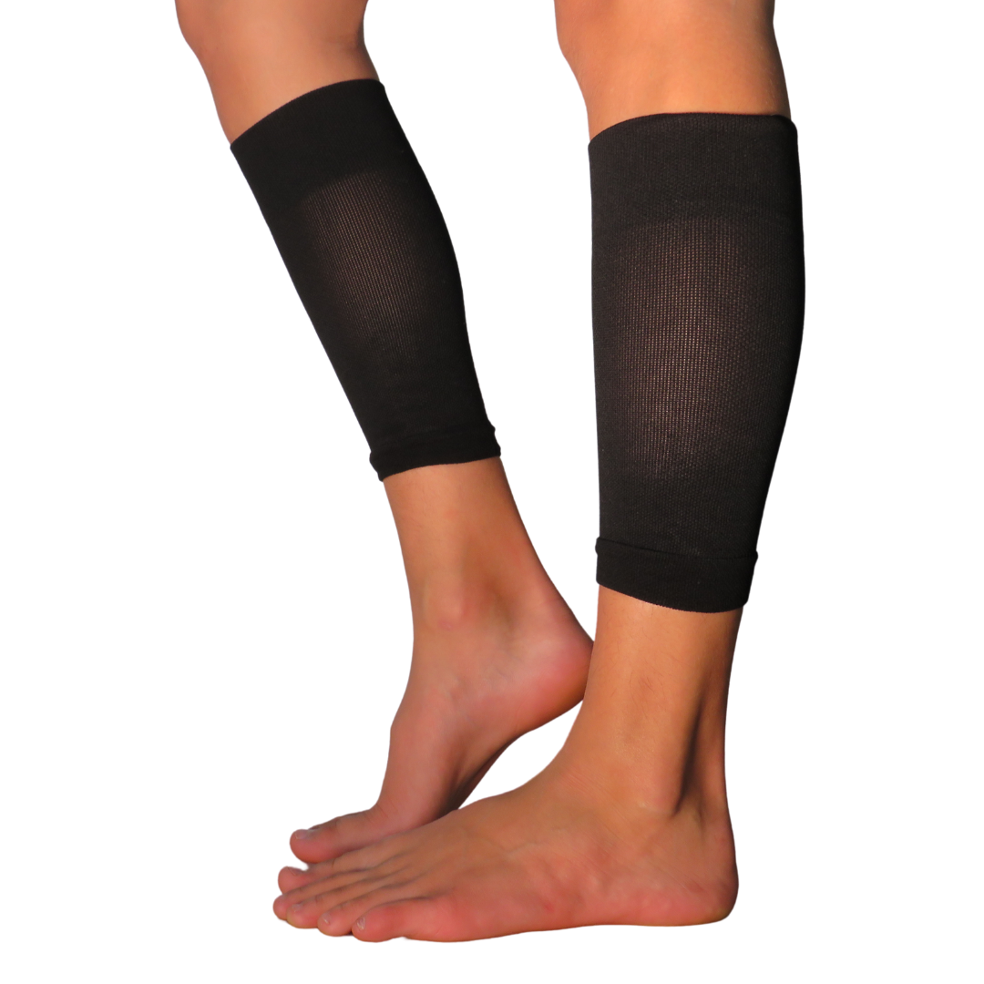 YoU® Black Crop Leg Sleeves 20-30 mmHg