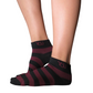 YoU Compression® Burgundy & Black Ankle Socks 20-30 mmHg