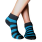 YoU Compression® Teal & Black Ankle Socks 20-30 mmHg