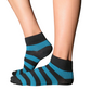 YoU Compression® Teal & Black Ankle Socks 20-30 mmHg