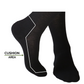 YoU Compression® Black Merino Wool CUSHION Knee High