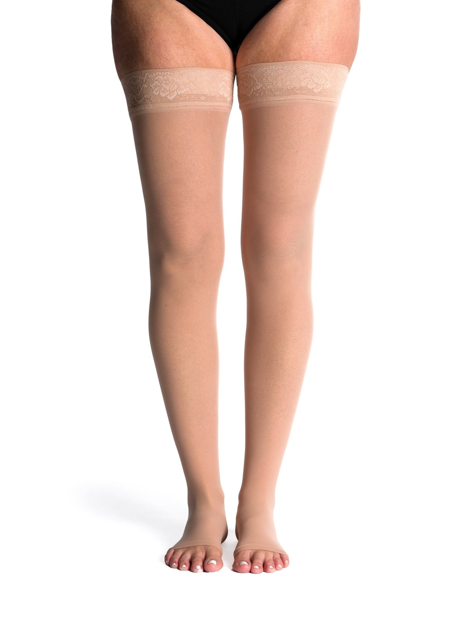 Sigvaris Sheer Open Toe Thigh High - YoU Compression Wear