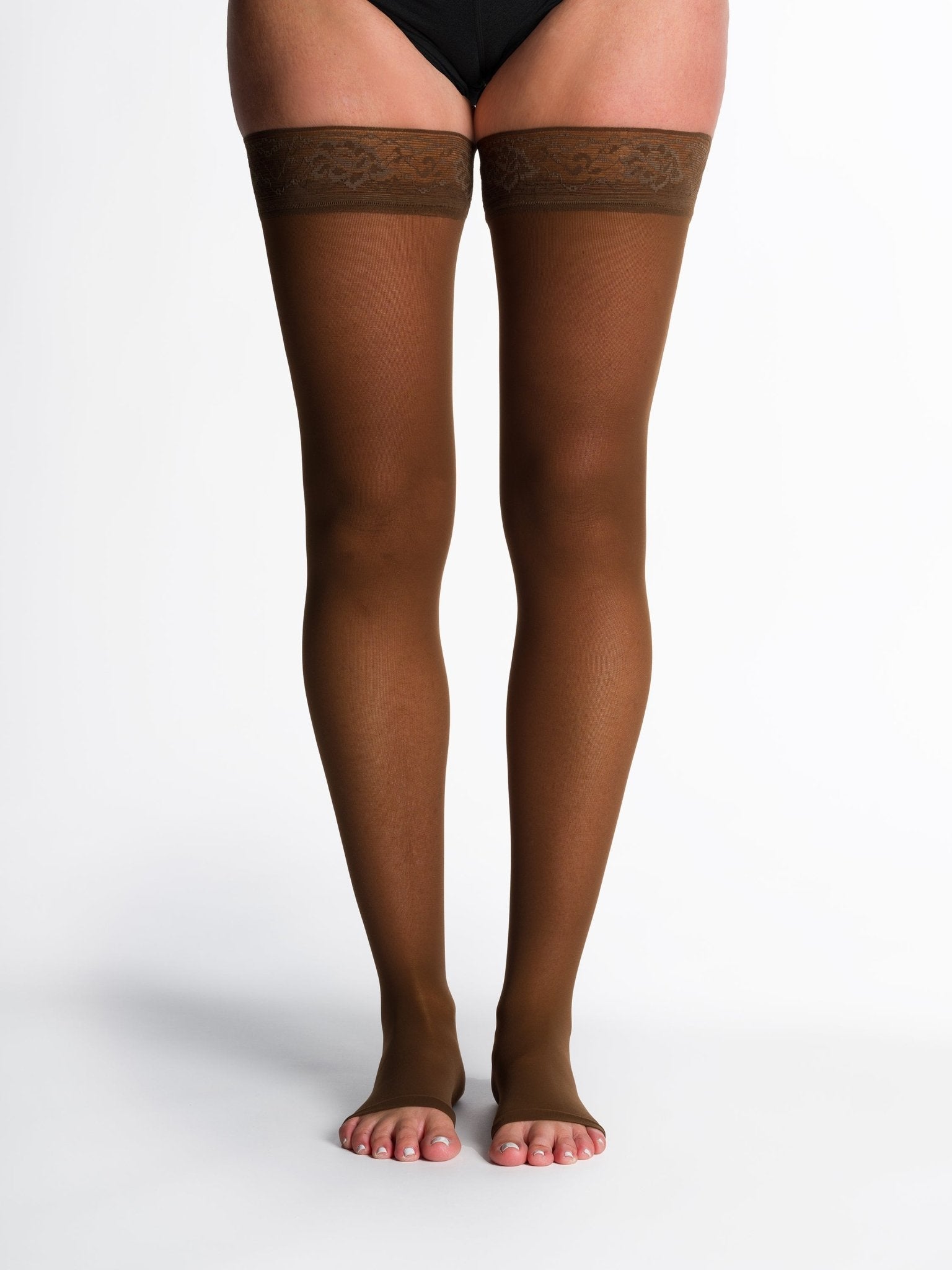 Sigvaris Sheer Open Toe Thigh High - YoU Compression Wear