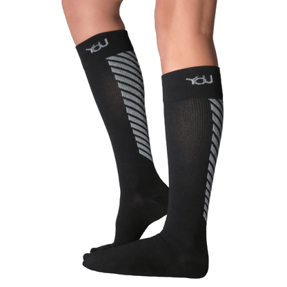 YoU Compression® Black Arrow • 20 - 30 mmHg Knee High - YoU Compression Wear
